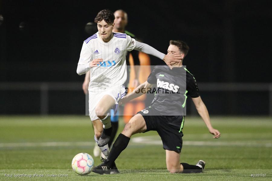 Laif Reiling, Sportgelände Am Schönbusch, Aschaffenburg, 16.02.2023, sport, action, Fussball, BFV, Freundschaftsspiel, Bezirksliga Unterfranken West, Regionalliga Bayern, TuS 1893 Aschaffenburg-Leider, SV Viktoria Aschaffenburg - Bild-ID: 2351767