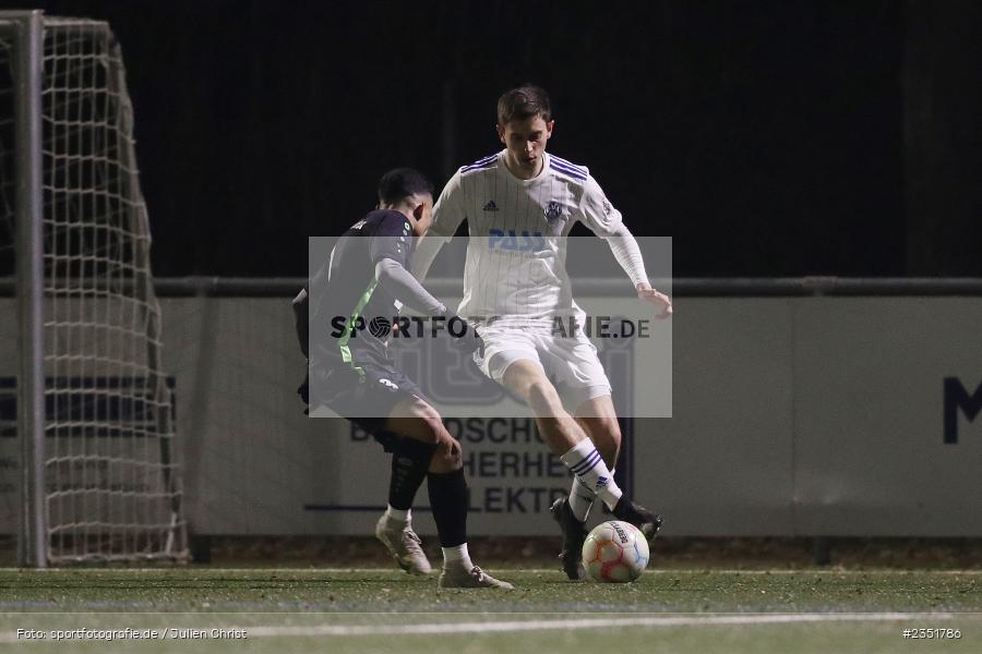 Veit Klement, Sportgelände Am Schönbusch, Aschaffenburg, 16.02.2023, sport, action, Fussball, BFV, Freundschaftsspiel, Bezirksliga Unterfranken West, Regionalliga Bayern, TuS 1893 Aschaffenburg-Leider, SV Viktoria Aschaffenburg - Bild-ID: 2351786 Veit Klement, Sportgelände Am Schönbusch, Aschaffenburg, 16.02.2023, sport, action, Fussball, BFV, Freundschaftsspiel, Bezirksliga Unterfranken West, Regionalliga Bayern, TuS 1893 Aschaffenburg-Leider, SV Viktoria Aschaffenburg - Bild-ID: 2351786