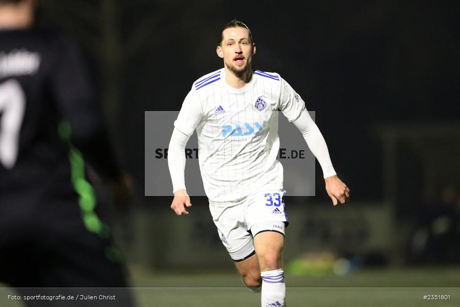 Nicolas Hebisch, Sportgelände Am Schönbusch, Aschaffenburg, 16.02.2023, sport, action, Fussball, BFV, Freundschaftsspiel, Bezirksliga Unterfranken West, Regionalliga Bayern, TuS 1893 Aschaffenburg-Leider, SV Viktoria Aschaffenburg - Bild-ID: 2351801 Nicolas Hebisch, Sportgelände Am Schönbusch, Aschaffenburg, 16.02.2023, sport, action, Fussball, BFV, Freundschaftsspiel, Bezirksliga Unterfranken West, Regionalliga Bayern, TuS 1893 Aschaffenburg-Leider, SV Viktoria Aschaffenburg - Bild-ID: 2351801