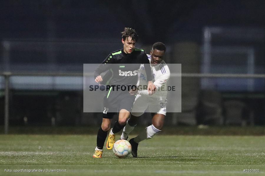 Liam Trasoruk, Sportgelände Am Schönbusch, Aschaffenburg, 16.02.2023, sport, action, Fussball, BFV, Freundschaftsspiel, Bezirksliga Unterfranken West, Regionalliga Bayern, TuS 1893 Aschaffenburg-Leider, SV Viktoria Aschaffenburg - Bild-ID: 2351802 Liam Trasoruk, Sportgelände Am Schönbusch, Aschaffenburg, 16.02.2023, sport, action, Fussball, BFV, Freundschaftsspiel, Bezirksliga Unterfranken West, Regionalliga Bayern, TuS 1893 Aschaffenburg-Leider, SV Viktoria Aschaffenburg - Bild-ID: 2351802