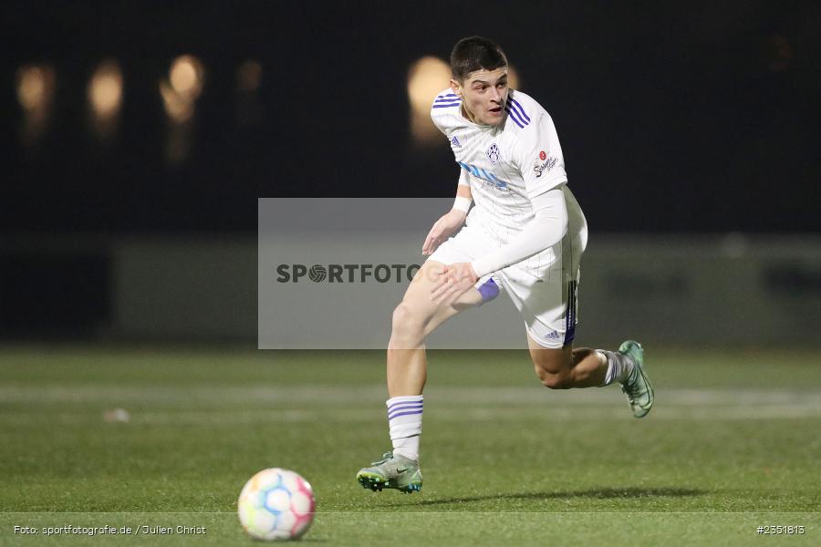 Younes Dahmani, Sportgelände Am Schönbusch, Aschaffenburg, 16.02.2023, sport, action, Fussball, BFV, Freundschaftsspiel, Bezirksliga Unterfranken West, Regionalliga Bayern, TuS 1893 Aschaffenburg-Leider, SV Viktoria Aschaffenburg - Bild-ID: 2351813 Younes Dahmani, Sportgelände Am Schönbusch, Aschaffenburg, 16.02.2023, sport, action, Fussball, BFV, Freundschaftsspiel, Bezirksliga Unterfranken West, Regionalliga Bayern, TuS 1893 Aschaffenburg-Leider, SV Viktoria Aschaffenburg - Bild-ID: 2351813