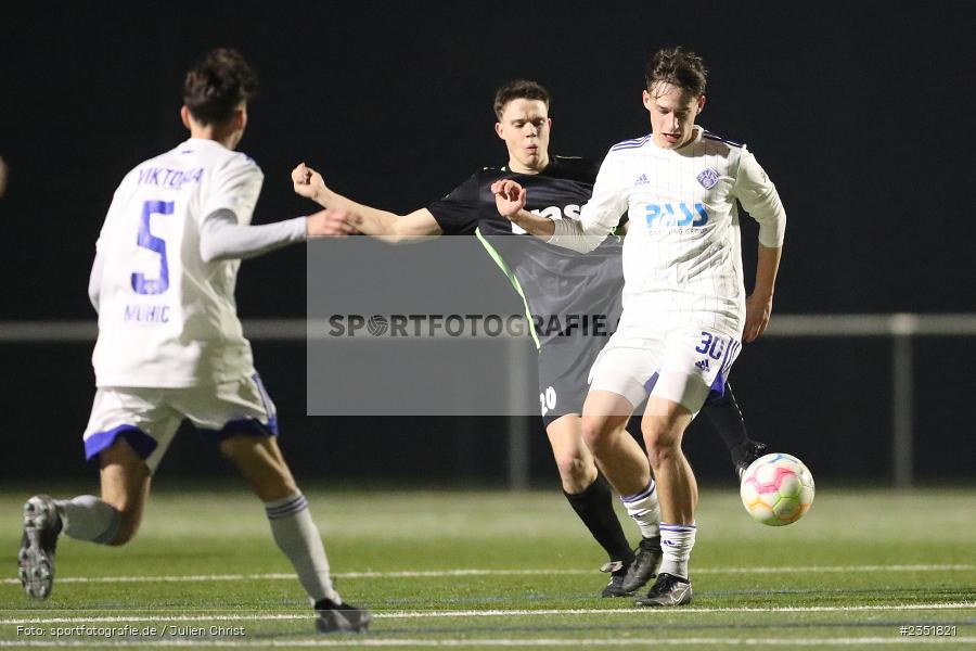 Nesta Mai, Sportgelände Am Schönbusch, Aschaffenburg, 16.02.2023, sport, action, Fussball, BFV, Freundschaftsspiel, Bezirksliga Unterfranken West, Regionalliga Bayern, TuS 1893 Aschaffenburg-Leider, SV Viktoria Aschaffenburg - Bild-ID: 2351821 Nesta Mai, Sportgelände Am Schönbusch, Aschaffenburg, 16.02.2023, sport, action, Fussball, BFV, Freundschaftsspiel, Bezirksliga Unterfranken West, Regionalliga Bayern, TuS 1893 Aschaffenburg-Leider, SV Viktoria Aschaffenburg - Bild-ID: 2351821