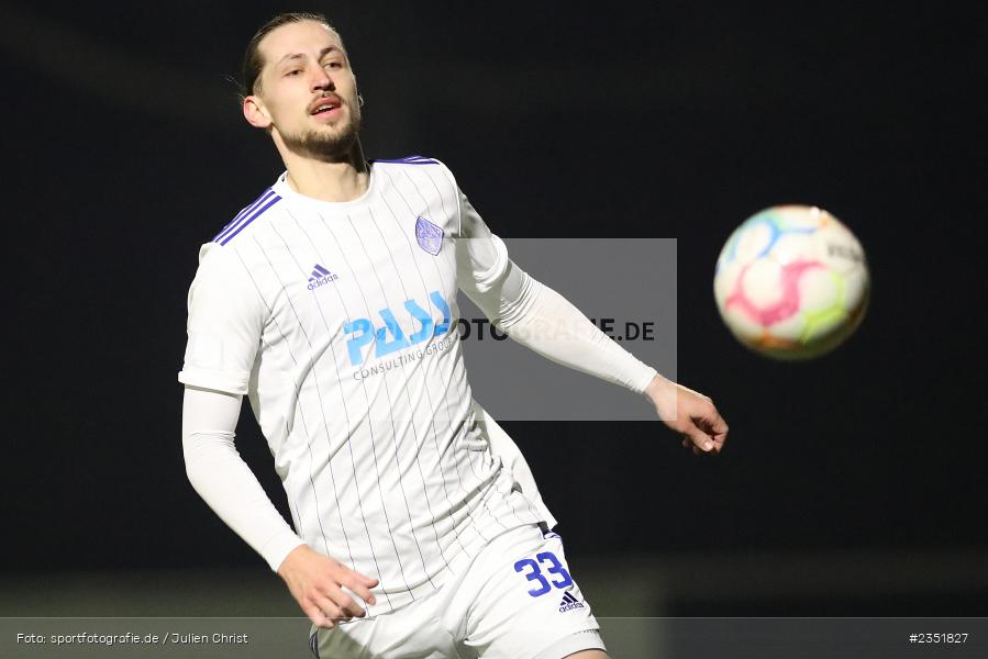 Nicolas Hebisch, Sportgelände Am Schönbusch, Aschaffenburg, 16.02.2023, sport, action, Fussball, BFV, Freundschaftsspiel, Bezirksliga Unterfranken West, Regionalliga Bayern, TuS 1893 Aschaffenburg-Leider, SV Viktoria Aschaffenburg - Bild-ID: 2351827 Nicolas Hebisch, Sportgelände Am Schönbusch, Aschaffenburg, 16.02.2023, sport, action, Fussball, BFV, Freundschaftsspiel, Bezirksliga Unterfranken West, Regionalliga Bayern, TuS 1893 Aschaffenburg-Leider, SV Viktoria Aschaffenburg - Bild-ID: 2351827