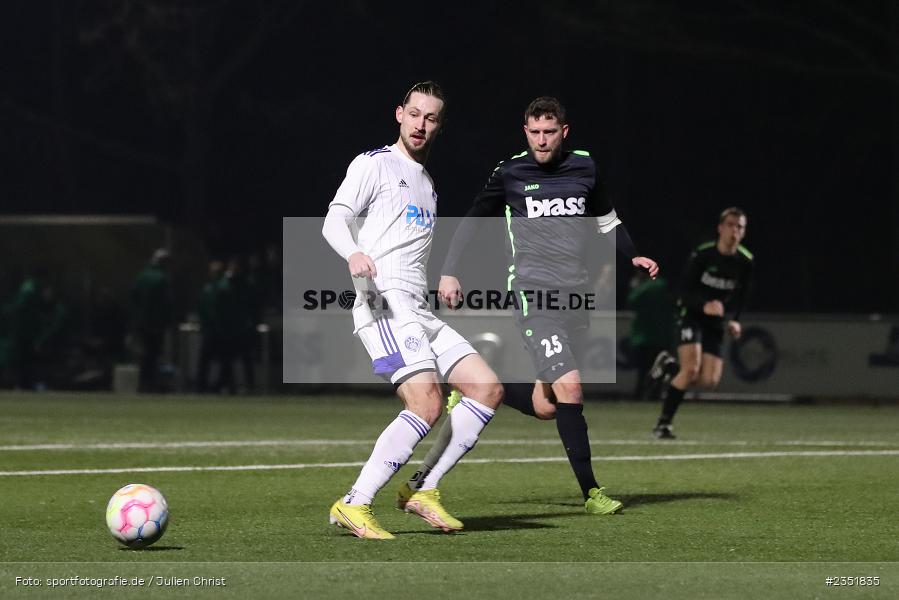 Nicolas Hebisch, Sportgelände Am Schönbusch, Aschaffenburg, 16.02.2023, sport, action, Fussball, BFV, Freundschaftsspiel, Bezirksliga Unterfranken West, Regionalliga Bayern, TuS 1893 Aschaffenburg-Leider, SV Viktoria Aschaffenburg - Bild-ID: 2351835 Nicolas Hebisch, Sportgelände Am Schönbusch, Aschaffenburg, 16.02.2023, sport, action, Fussball, BFV, Freundschaftsspiel, Bezirksliga Unterfranken West, Regionalliga Bayern, TuS 1893 Aschaffenburg-Leider, SV Viktoria Aschaffenburg - Bild-ID: 2351835