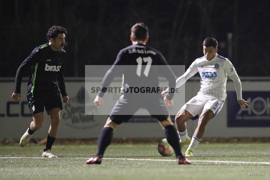 Rachid El Hassani, Sportgelände Am Schönbusch, Aschaffenburg, 16.02.2023, sport, action, Fussball, BFV, Freundschaftsspiel, Bezirksliga Unterfranken West, Regionalliga Bayern, TuS 1893 Aschaffenburg-Leider, SV Viktoria Aschaffenburg - Bild-ID: 2351841 Rachid El Hassani, Sportgelände Am Schönbusch, Aschaffenburg, 16.02.2023, sport, action, Fussball, BFV, Freundschaftsspiel, Bezirksliga Unterfranken West, Regionalliga Bayern, TuS 1893 Aschaffenburg-Leider, SV Viktoria Aschaffenburg - Bild-ID: 2351841