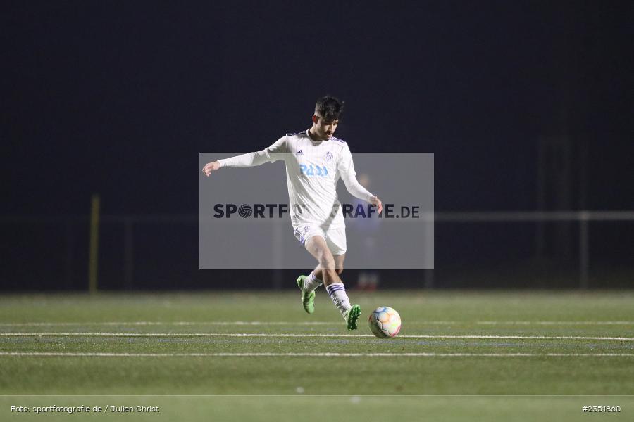 Arda Nadaroglu, Sportgelände Am Schönbusch, Aschaffenburg, 16.02.2023, sport, action, Fussball, BFV, Freundschaftsspiel, Bezirksliga Unterfranken West, Regionalliga Bayern, TuS 1893 Aschaffenburg-Leider, SV Viktoria Aschaffenburg - Bild-ID: 2351860 Arda Nadaroglu, Sportgelände Am Schönbusch, Aschaffenburg, 16.02.2023, sport, action, Fussball, BFV, Freundschaftsspiel, Bezirksliga Unterfranken West, Regionalliga Bayern, TuS 1893 Aschaffenburg-Leider, SV Viktoria Aschaffenburg - Bild-ID: 2351860