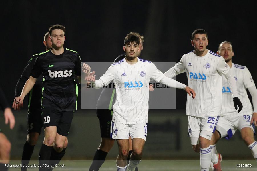 Luis Brunn, Sportgelände Am Schönbusch, Aschaffenburg, 16.02.2023, sport, action, Fussball, BFV, Freundschaftsspiel, Bezirksliga Unterfranken West, Regionalliga Bayern, TuS 1893 Aschaffenburg-Leider, SV Viktoria Aschaffenburg - Bild-ID: 2351870 Luis Brunn, Sportgelände Am Schönbusch, Aschaffenburg, 16.02.2023, sport, action, Fussball, BFV, Freundschaftsspiel, Bezirksliga Unterfranken West, Regionalliga Bayern, TuS 1893 Aschaffenburg-Leider, SV Viktoria Aschaffenburg - Bild-ID: 2351870