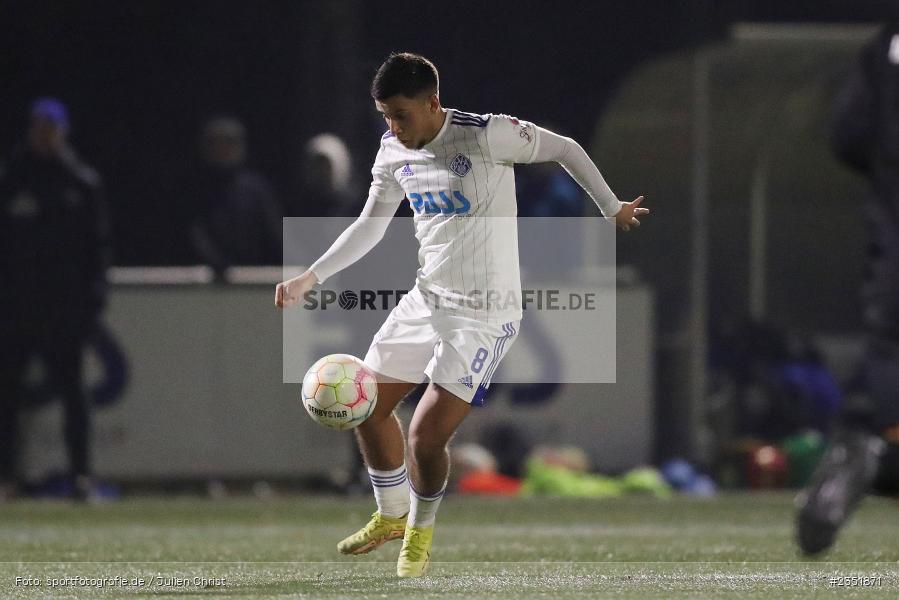 Rachid El Hassani, Sportgelände Am Schönbusch, Aschaffenburg, 16.02.2023, sport, action, Fussball, BFV, Freundschaftsspiel, Bezirksliga Unterfranken West, Regionalliga Bayern, TuS 1893 Aschaffenburg-Leider, SV Viktoria Aschaffenburg - Bild-ID: 2351871 Rachid El Hassani, Sportgelände Am Schönbusch, Aschaffenburg, 16.02.2023, sport, action, Fussball, BFV, Freundschaftsspiel, Bezirksliga Unterfranken West, Regionalliga Bayern, TuS 1893 Aschaffenburg-Leider, SV Viktoria Aschaffenburg - Bild-ID: 2351871