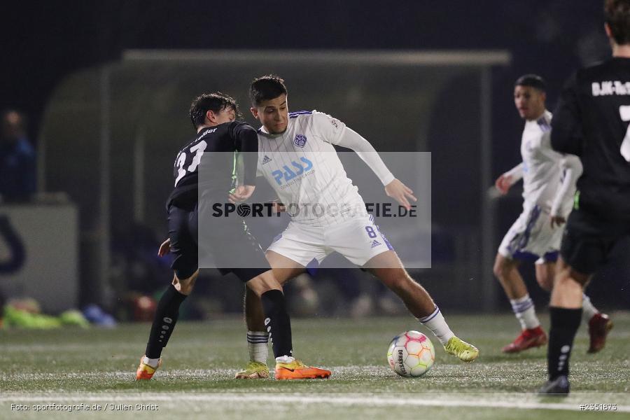 Rachid El Hassani, Sportgelände Am Schönbusch, Aschaffenburg, 16.02.2023, sport, action, Fussball, BFV, Freundschaftsspiel, Bezirksliga Unterfranken West, Regionalliga Bayern, TuS 1893 Aschaffenburg-Leider, SV Viktoria Aschaffenburg - Bild-ID: 2351873 Rachid El Hassani, Sportgelände Am Schönbusch, Aschaffenburg, 16.02.2023, sport, action, Fussball, BFV, Freundschaftsspiel, Bezirksliga Unterfranken West, Regionalliga Bayern, TuS 1893 Aschaffenburg-Leider, SV Viktoria Aschaffenburg - Bild-ID: 2351873