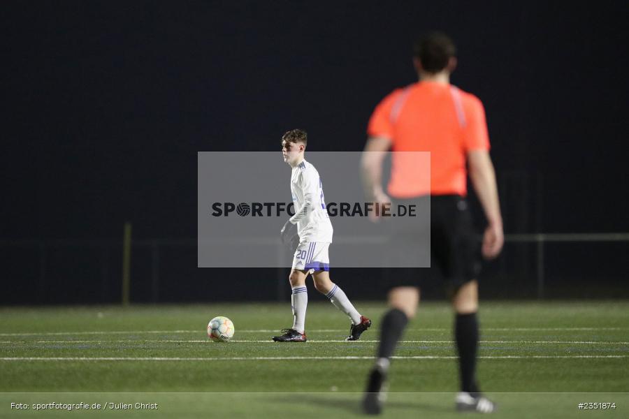 Lennart Laub, Sportgelände Am Schönbusch, Aschaffenburg, 16.02.2023, sport, action, Fussball, BFV, Freundschaftsspiel, Bezirksliga Unterfranken West, Regionalliga Bayern, TuS 1893 Aschaffenburg-Leider, SV Viktoria Aschaffenburg - Bild-ID: 2351874 Lennart Laub, Sportgelände Am Schönbusch, Aschaffenburg, 16.02.2023, sport, action, Fussball, BFV, Freundschaftsspiel, Bezirksliga Unterfranken West, Regionalliga Bayern, TuS 1893 Aschaffenburg-Leider, SV Viktoria Aschaffenburg - Bild-ID: 2351874