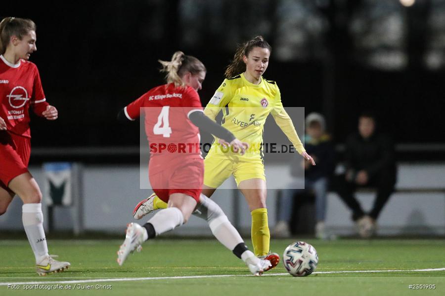 Julia Forster, Sportpark Heuchelhof, Würzburg, 17.02.2023, sport, action, Fussball, BFV, Freundschaftsspiel, SC Klinge Seckach, FC Würzburger Kickers II - Bild-ID: 2351905