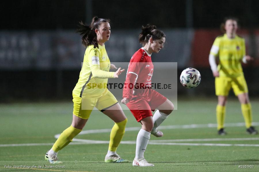 Mira Sauter, Sportpark Heuchelhof, Würzburg, 17.02.2023, sport, action, Fussball, BFV, Freundschaftsspiel, SC Klinge Seckach, FC Würzburger Kickers II - Bild-ID: 2351957