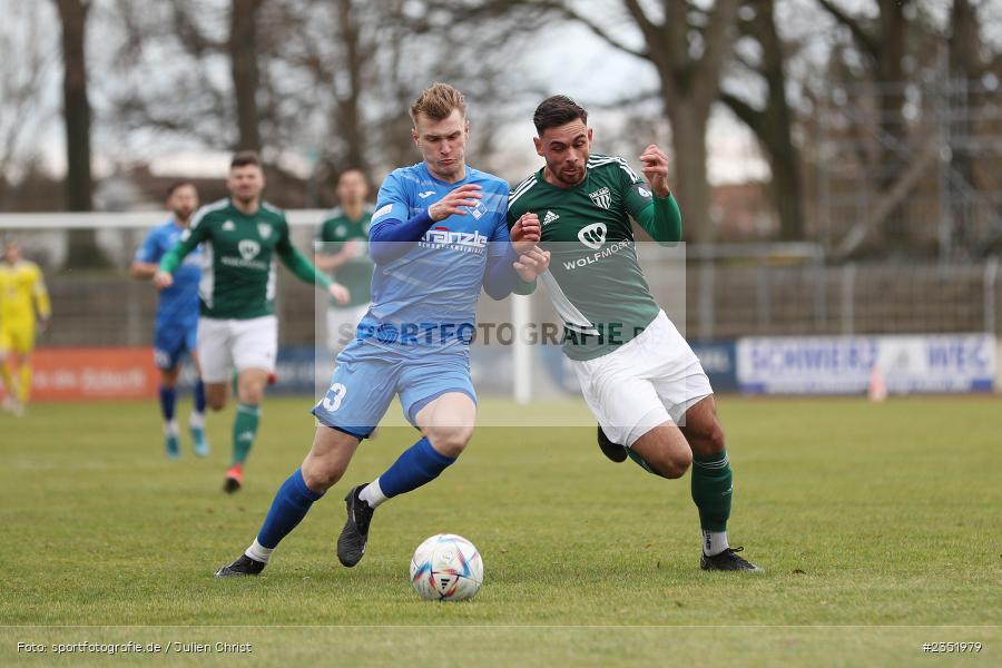 Severo Sturm, Willy-Sachs-Stadion, Schweinfurt, 18.02.2023, sport, action, Fussball, BFV, 24. Spieltag, Regionalliga Bayern, FVI, FC05, FV Illertissen, 1. FC Schweinfurt - Bild-ID: 2351979