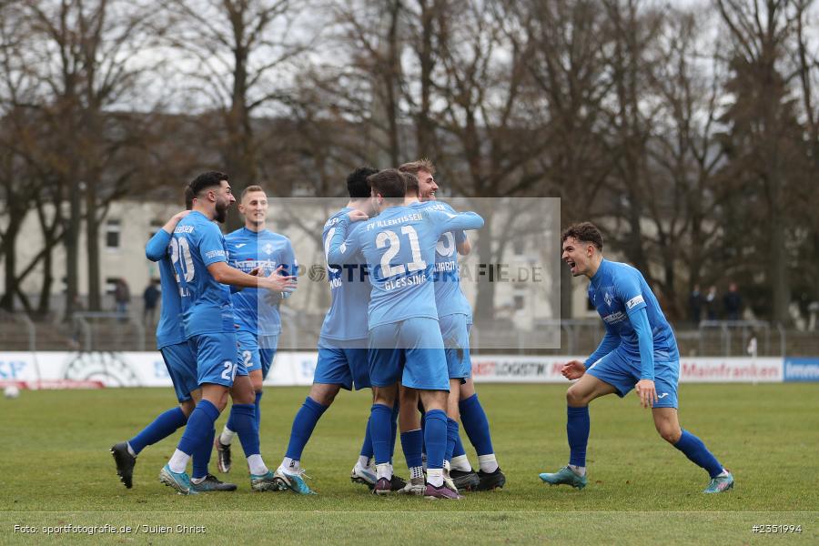 Marco Gölz, Marco Mannhardt, Yannick Glessing, Gökalp Kilic, Kevin Frisorger, Willy-Sachs-Stadion, Schweinfurt, 18.02.2023, sport, action, Fussball, BFV, 24. Spieltag, Regionalliga Bayern, FVI, FC05, FV Illertissen, 1. FC Schweinfurt - Bild-ID: 2351994