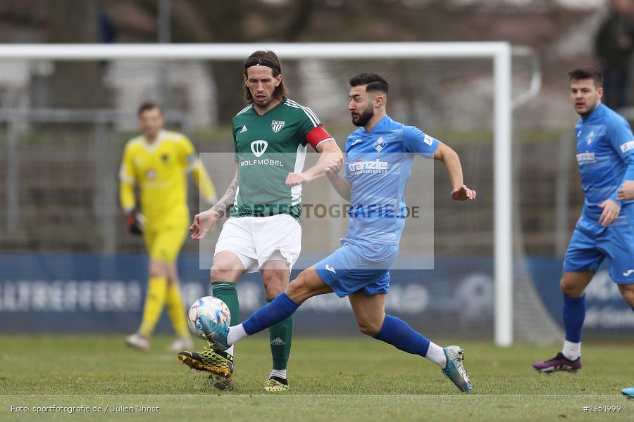 Lukas Billick, Willy-Sachs-Stadion, Schweinfurt, 18.02.2023, sport, action, Fussball, BFV, 24. Spieltag, Regionalliga Bayern, FVI, FC05, FV Illertissen, 1. FC Schweinfurt - Bild-ID: 2351999