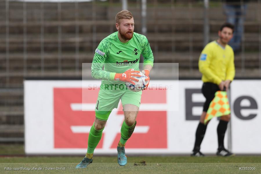 Felix Thiel, Willy-Sachs-Stadion, Schweinfurt, 18.02.2023, sport, action, Fussball, BFV, 24. Spieltag, Regionalliga Bayern, FVI, FC05, FV Illertissen, 1. FC Schweinfurt - Bild-ID: 2352006