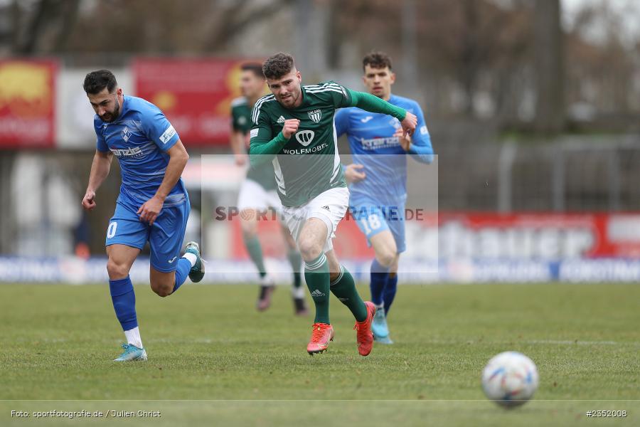 Jacob Engel, Willy-Sachs-Stadion, Schweinfurt, 18.02.2023, sport, action, Fussball, BFV, 24. Spieltag, Regionalliga Bayern, FVI, FC05, FV Illertissen, 1. FC Schweinfurt - Bild-ID: 2352008