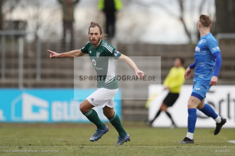 Kristian Böhnlein, Willy-Sachs-Stadion, Schweinfurt, 18.02.2023, sport, action, Fussball, BFV, 24. Spieltag, Regionalliga Bayern, FVI, FC05, FV Illertissen, 1. FC Schweinfurt - Bild-ID: 2352023