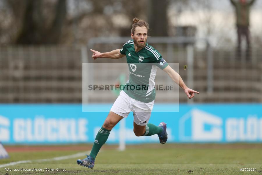 Kristian Böhnlein, Willy-Sachs-Stadion, Schweinfurt, 18.02.2023, sport, action, Fussball, BFV, 24. Spieltag, Regionalliga Bayern, FVI, FC05, FV Illertissen, 1. FC Schweinfurt - Bild-ID: 2352024