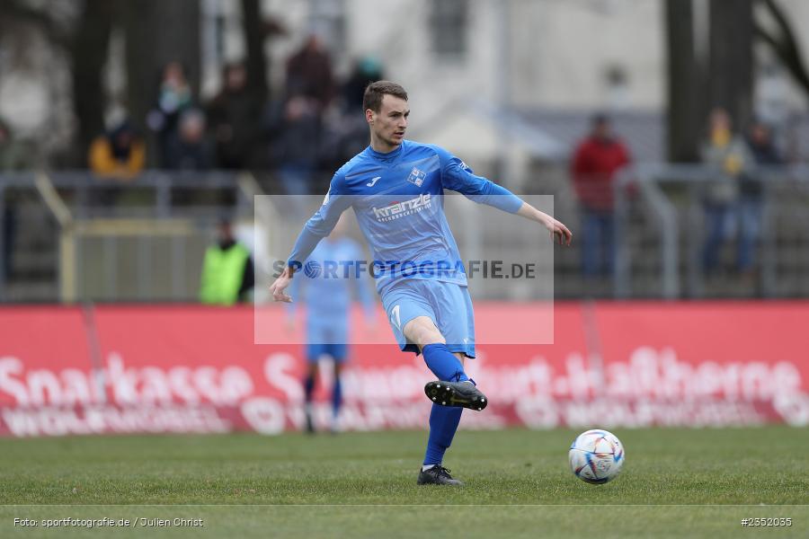 Darius Held, Willy-Sachs-Stadion, Schweinfurt, 18.02.2023, sport, action, Fussball, BFV, 24. Spieltag, Regionalliga Bayern, FVI, FC05, FV Illertissen, 1. FC Schweinfurt - Bild-ID: 2352035
