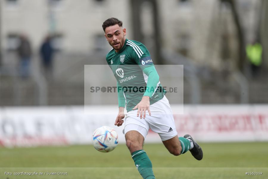 Severo Sturm, Willy-Sachs-Stadion, Schweinfurt, 18.02.2023, sport, action, Fussball, BFV, 24. Spieltag, Regionalliga Bayern, FVI, FC05, FV Illertissen, 1. FC Schweinfurt - Bild-ID: 2352039