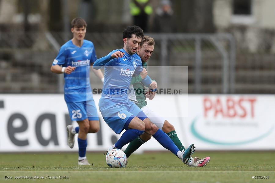 Fabio Maiolo, Willy-Sachs-Stadion, Schweinfurt, 18.02.2023, sport, action, Fussball, BFV, 24. Spieltag, Regionalliga Bayern, FVI, FC05, FV Illertissen, 1. FC Schweinfurt - Bild-ID: 2352063