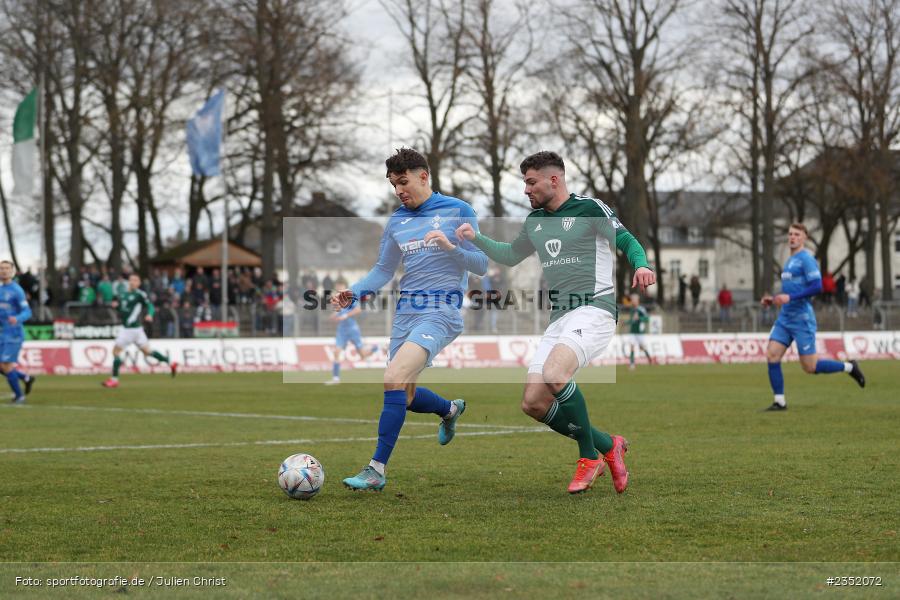 Marco Gölz, Willy-Sachs-Stadion, Schweinfurt, 18.02.2023, sport, action, Fussball, BFV, 24. Spieltag, Regionalliga Bayern, FVI, FC05, FV Illertissen, 1. FC Schweinfurt - Bild-ID: 2352072