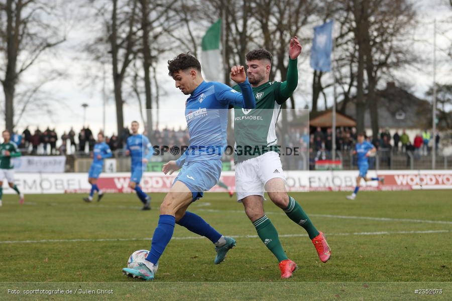 Marco Gölz, Willy-Sachs-Stadion, Schweinfurt, 18.02.2023, sport, action, Fussball, BFV, 24. Spieltag, Regionalliga Bayern, FVI, FC05, FV Illertissen, 1. FC Schweinfurt - Bild-ID: 2352073