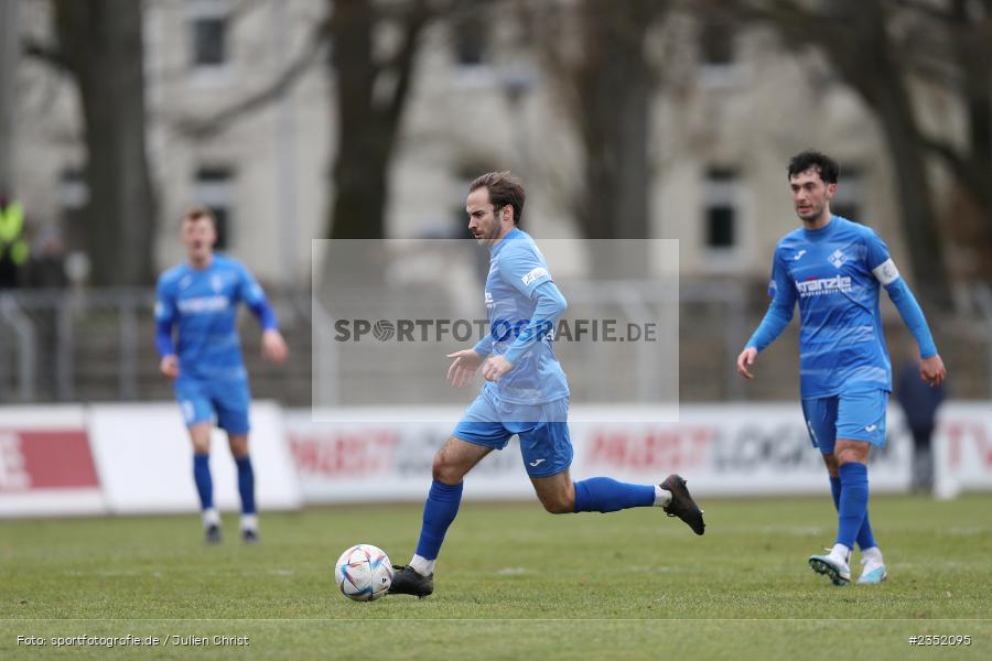 Nicola Della Schiava, Willy-Sachs-Stadion, Schweinfurt, 18.02.2023, sport, action, Fussball, BFV, 24. Spieltag, Regionalliga Bayern, FVI, FC05, FV Illertissen, 1. FC Schweinfurt - Bild-ID: 2352095