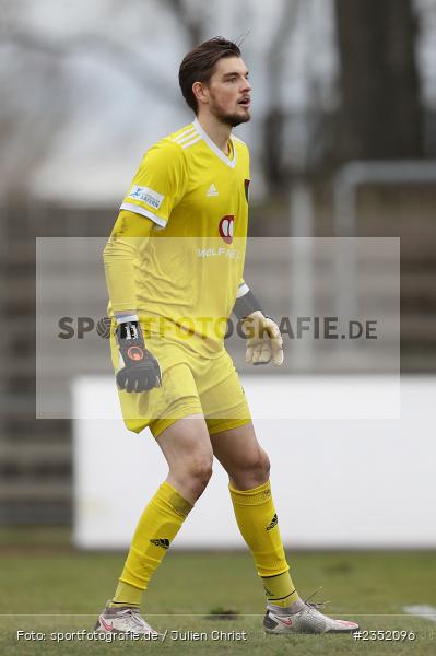 Bennet Schmidt, Willy-Sachs-Stadion, Schweinfurt, 18.02.2023, sport, action, Fussball, BFV, 24. Spieltag, Regionalliga Bayern, FVI, FC05, FV Illertissen, 1. FC Schweinfurt - Bild-ID: 2352096