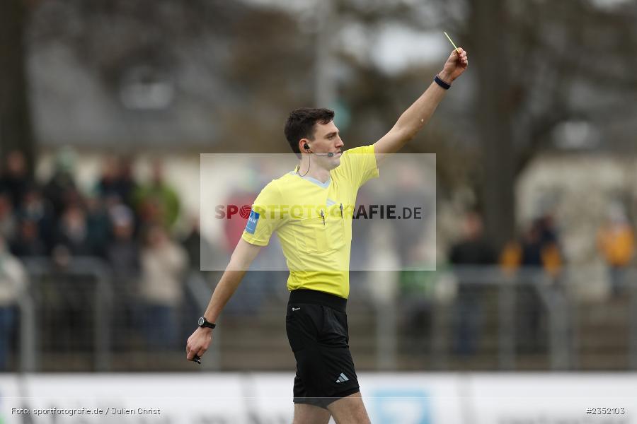 Felix Grund, Willy-Sachs-Stadion, Schweinfurt, 18.02.2023, sport, action, Fussball, BFV, 24. Spieltag, Regionalliga Bayern, FVI, FC05, FV Illertissen, 1. FC Schweinfurt - Bild-ID: 2352103