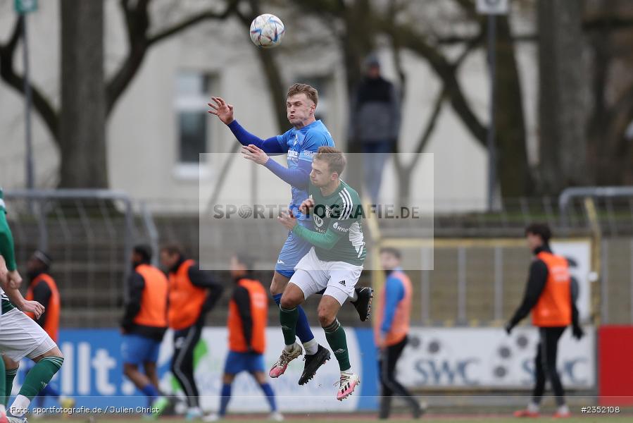 Kevin Frisorger, Willy-Sachs-Stadion, Schweinfurt, 18.02.2023, sport, action, Fussball, BFV, 24. Spieltag, Regionalliga Bayern, FVI, FC05, FV Illertissen, 1. FC Schweinfurt - Bild-ID: 2352108