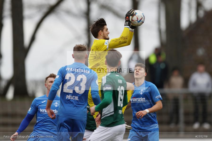 Bennet Schmidt, Willy-Sachs-Stadion, Schweinfurt, 18.02.2023, sport, action, Fussball, BFV, 24. Spieltag, Regionalliga Bayern, FVI, FC05, FV Illertissen, 1. FC Schweinfurt - Bild-ID: 2352118