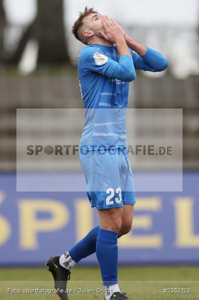 Hannes Pöschl, Willy-Sachs-Stadion, Schweinfurt, 18.02.2023, sport, action, Fussball, BFV, 24. Spieltag, Regionalliga Bayern, FVI, FC05, FV Illertissen, 1. FC Schweinfurt - Bild-ID: 2352122