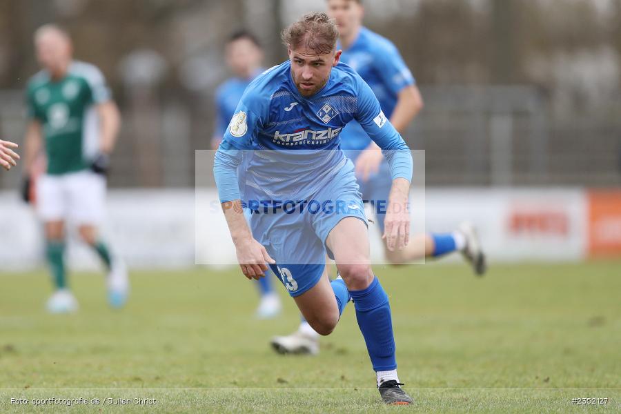 Hannes Pöschl, Willy-Sachs-Stadion, Schweinfurt, 18.02.2023, sport, action, Fussball, BFV, 24. Spieltag, Regionalliga Bayern, FVI, FC05, FV Illertissen, 1. FC Schweinfurt - Bild-ID: 2352127