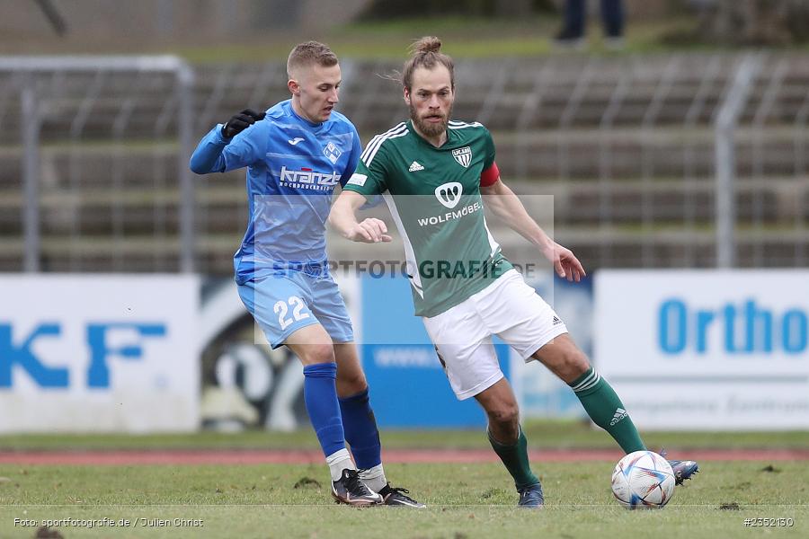 Kristian Böhnlein, Willy-Sachs-Stadion, Schweinfurt, 18.02.2023, sport, action, Fussball, BFV, 24. Spieltag, Regionalliga Bayern, FVI, FC05, FV Illertissen, 1. FC Schweinfurt - Bild-ID: 2352130