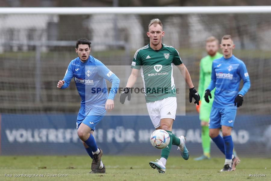 Benjamin Hadžić, Willy-Sachs-Stadion, Schweinfurt, 18.02.2023, sport, action, Fussball, BFV, 24. Spieltag, Regionalliga Bayern, FVI, FC05, FV Illertissen, 1. FC Schweinfurt - Bild-ID: 2352149