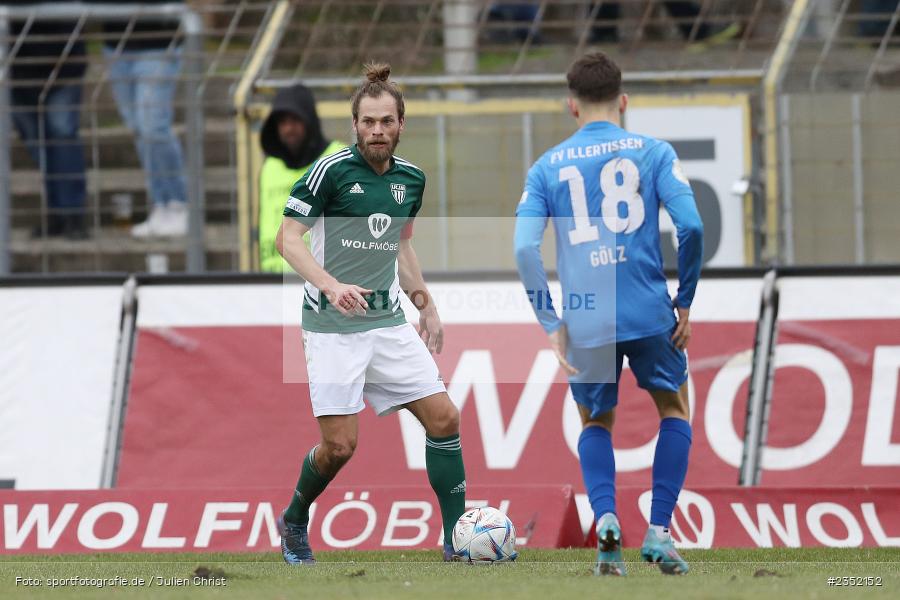 Kristian Böhnlein, Willy-Sachs-Stadion, Schweinfurt, 18.02.2023, sport, action, Fussball, BFV, 24. Spieltag, Regionalliga Bayern, FVI, FC05, FV Illertissen, 1. FC Schweinfurt - Bild-ID: 2352152