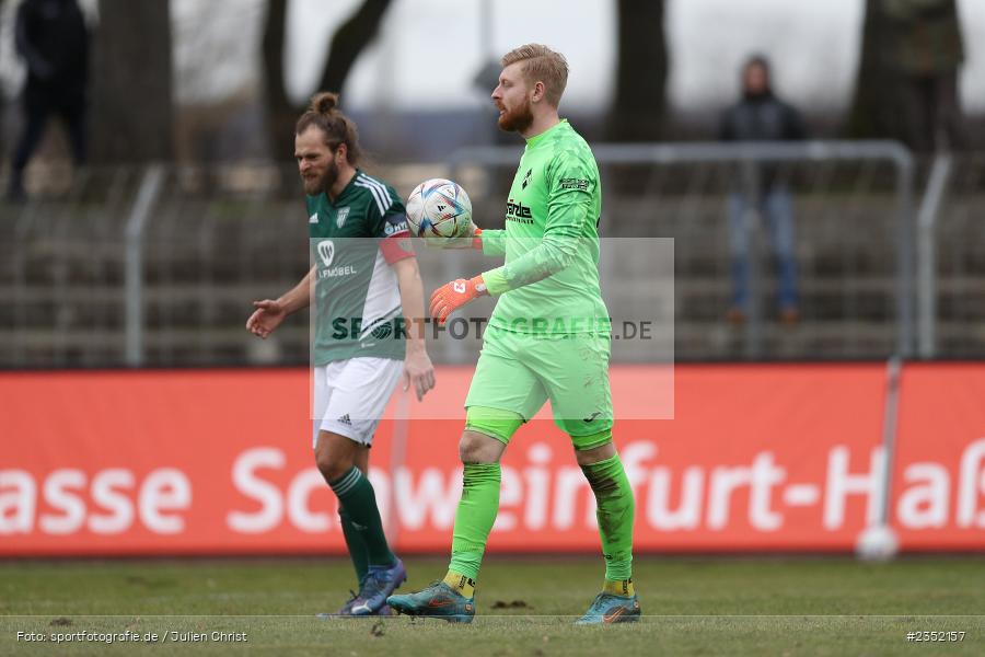 Felix Thiel, Willy-Sachs-Stadion, Schweinfurt, 18.02.2023, sport, action, Fussball, BFV, 24. Spieltag, Regionalliga Bayern, FVI, FC05, FV Illertissen, 1. FC Schweinfurt - Bild-ID: 2352157