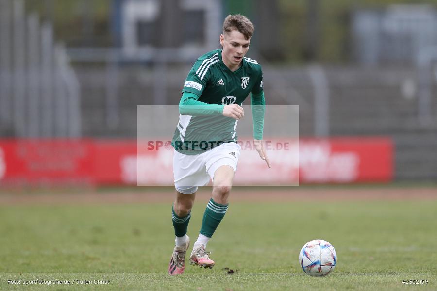 Julius Landeck, Willy-Sachs-Stadion, Schweinfurt, 18.02.2023, sport, action, Fussball, BFV, 24. Spieltag, Regionalliga Bayern, FVI, FC05, FV Illertissen, 1. FC Schweinfurt - Bild-ID: 2352159