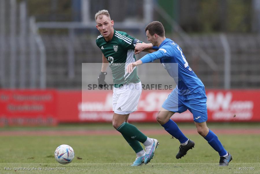 Benjamin Hadžić, Willy-Sachs-Stadion, Schweinfurt, 18.02.2023, sport, action, Fussball, BFV, 24. Spieltag, Regionalliga Bayern, FVI, FC05, FV Illertissen, 1. FC Schweinfurt - Bild-ID: 2352180