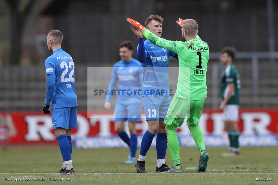 Kevin Frisorger, Willy-Sachs-Stadion, Schweinfurt, 18.02.2023, sport, action, Fussball, BFV, 24. Spieltag, Regionalliga Bayern, FVI, FC05, FV Illertissen, 1. FC Schweinfurt - Bild-ID: 2352186