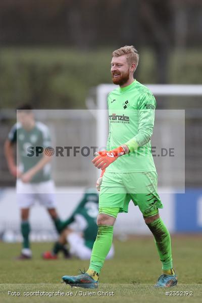 Felix Thiel, Willy-Sachs-Stadion, Schweinfurt, 18.02.2023, sport, action, Fussball, BFV, 24. Spieltag, Regionalliga Bayern, FVI, FC05, FV Illertissen, 1. FC Schweinfurt - Bild-ID: 2352192