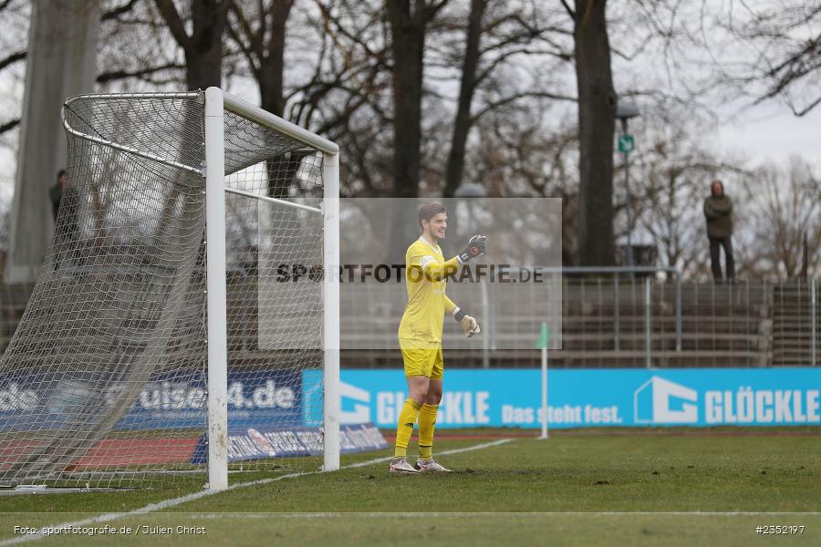 Bennet Schmidt, Willy-Sachs-Stadion, Schweinfurt, 18.02.2023, sport, action, Fussball, BFV, 24. Spieltag, Regionalliga Bayern, FVI, FC05, FV Illertissen, 1. FC Schweinfurt - Bild-ID: 2352197
