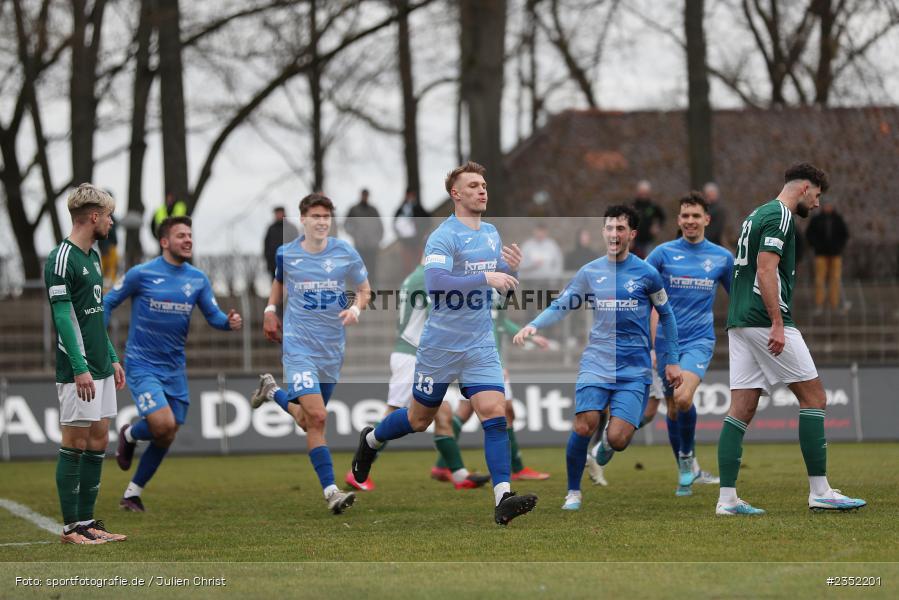 Kevin Frisorger, Willy-Sachs-Stadion, Schweinfurt, 18.02.2023, sport, action, Fussball, BFV, 24. Spieltag, Regionalliga Bayern, FVI, FC05, FV Illertissen, 1. FC Schweinfurt - Bild-ID: 2352201