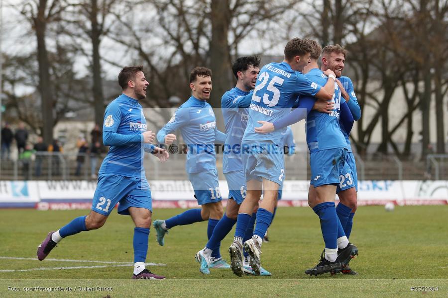 Kevin Frisorger, Willy-Sachs-Stadion, Schweinfurt, 18.02.2023, sport, action, Fussball, BFV, 24. Spieltag, Regionalliga Bayern, FVI, FC05, FV Illertissen, 1. FC Schweinfurt - Bild-ID: 2352204