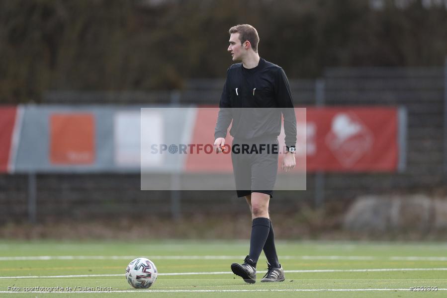 Schiedsrichter, Adrian Schmitzius, Sportpark Heuchelhof, Würzburg, 19.02.2023, sport, action, Fussball, BFV, Landesfreundschaftsspiele, Oberliga Baden-Württemberg, Bayernliga, TSV, FWK, TSV Neuenstein, FC Würzburger Kickers - Bild-ID: 2352305 Schiedsrichter, Adrian Schmitzius, Sportpark Heuchelhof, Würzburg, 19.02.2023, sport, action, Fussball, BFV, Landesfreundschaftsspiele, Oberliga Baden-Württemberg, Bayernliga, TSV, FWK, TSV Neuenstein, FC Würzburger Kickers - Bild-ID: 2352305