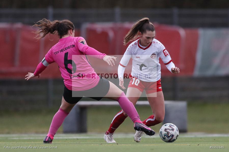 Sophia Klärle, Sportpark Heuchelhof, Würzburg, 19.02.2023, sport, action, Fussball, BFV, Landesfreundschaftsspiele, Oberliga Baden-Württemberg, Bayernliga, TSV, FWK, TSV Neuenstein, FC Würzburger Kickers - Bild-ID: 2352345