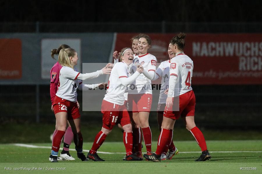 Torjubel, Jule Dickmeis, Sportpark Heuchelhof, Würzburg, 19.02.2023, sport, action, Fussball, BFV, Landesfreundschaftsspiele, Oberliga Baden-Württemberg, Bayernliga, TSV, FWK, TSV Neuenstein, FC Würzburger Kickers - Bild-ID: 2352388 Torjubel, Jule Dickmeis, Sportpark Heuchelhof, Würzburg, 19.02.2023, sport, action, Fussball, BFV, Landesfreundschaftsspiele, Oberliga Baden-Württemberg, Bayernliga, TSV, FWK, TSV Neuenstein, FC Würzburger Kickers - Bild-ID: 2352388