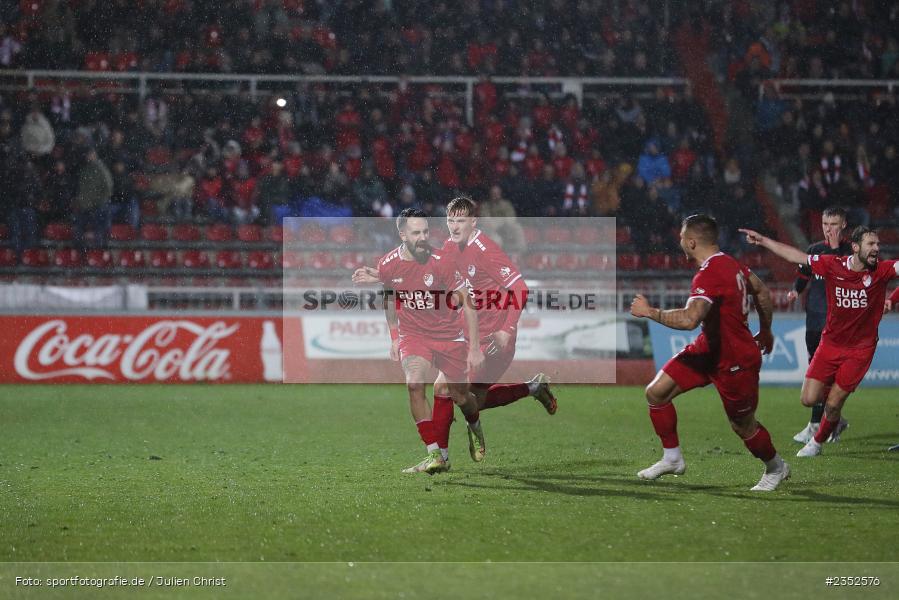 Torjubel, Kevin Hingerl, FLYERALARM Arena, Würzburg, 24.02.2023, sport, action, Fussball, BFV, 25. Spieltag, Regionalliga Bayern, TGM, FWK, Türkgücü München, FC Würzburger Kickers - Bild-ID: 2352576 Torjubel, Kevin Hingerl, FLYERALARM Arena, Würzburg, 24.02.2023, sport, action, Fussball, BFV, 25. Spieltag, Regionalliga Bayern, TGM, FWK, Türkgücü München, FC Würzburger Kickers - Bild-ID: 2352576